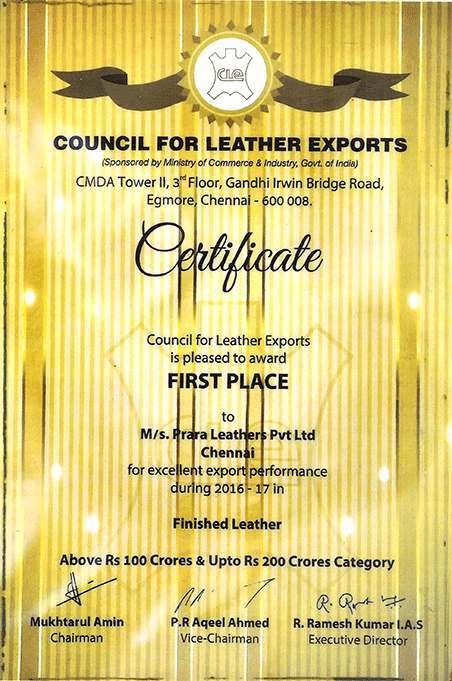 manufacturer of leather